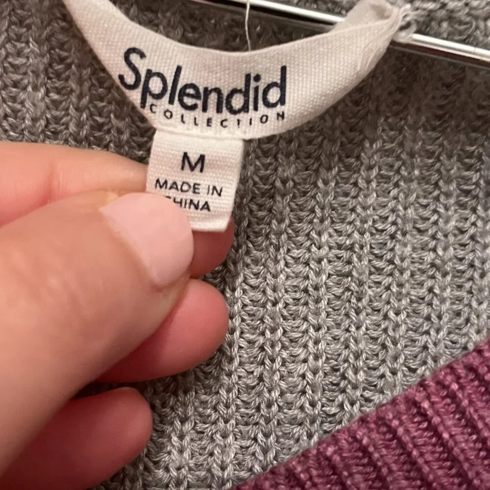 Color Blocked Sweater by‎ Splendid - Size Medium